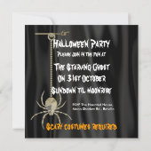 Invitation du parti Halloween (Dos)