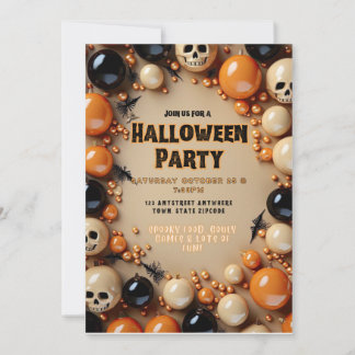 Invitation du parti Halloween