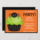 Invitation du parti Halloween (Devant / Derrière)