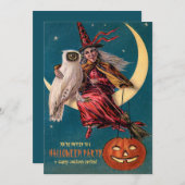 Invitation du parti Halloween (Devant / Derrière)