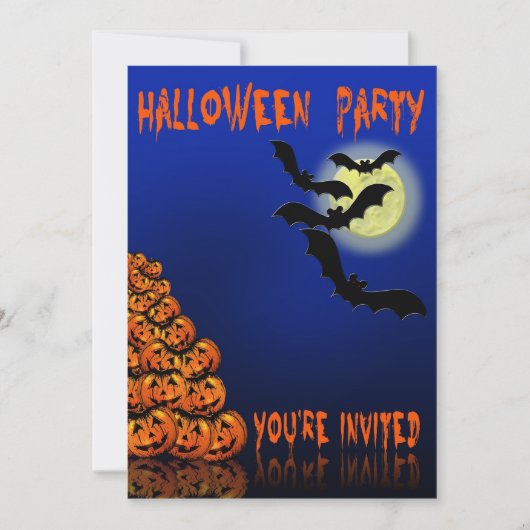 Invitation du parti Halloween (Devant)