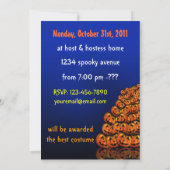 Invitation du parti Halloween (Dos)