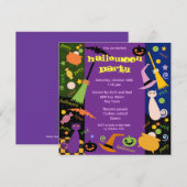 Invitation du parti Halloween 0001 (Devant / Derrière)