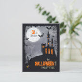 Invitation du parti Halloween (avant et arrière) (Debout devant)