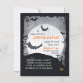 Invitation du parti Halloween (avant et arrière) (Dos)