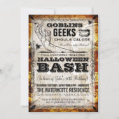 Invitation du parti Halloween Bash (Devant)