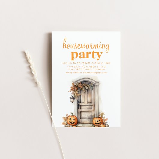 Invitation du parti Halloween d'automne