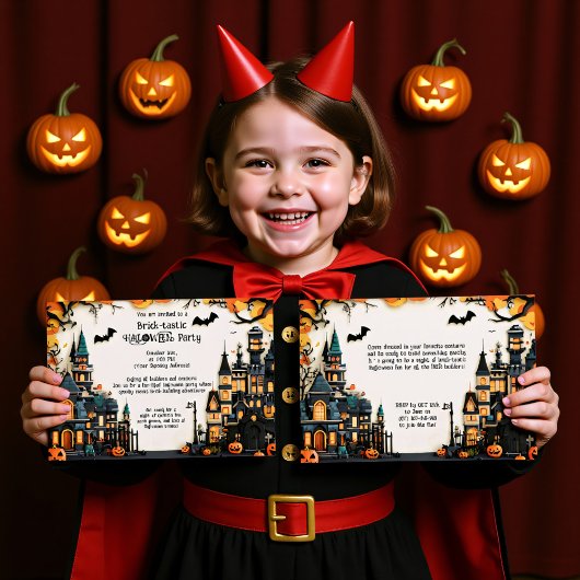 Invitation du parti HALLOWEEN en brique