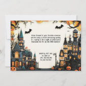 Invitation du parti HALLOWEEN en brique (Dos)