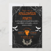 Invitation du parti Halloween Ghost (Dos)