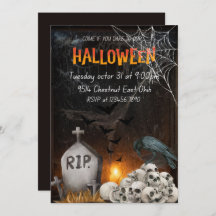 Invitation du parti Halloween, Invitation Éffrayan