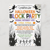 Invitation du parti Halloween Neighborhood Block (Devant)