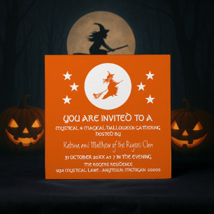 Invitation du parti Halloween, Orange