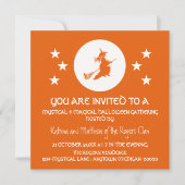 Invitation du parti Halloween, Orange (Devant)