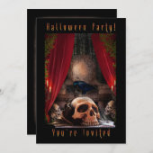 Invitation du parti Halloween - Ravens Den (Devant / Derrière)