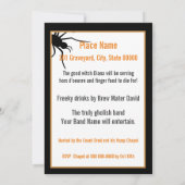 Invitation du parti Halloween RIP Tombstone (Dos)