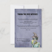 Invitation du parti Halloween Witches Bunco (Dos)