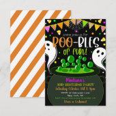Invitation du parti Hallowen pour enfants (Devant / Derrière)
