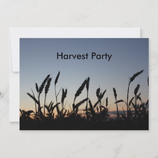 invitation du parti Harvest (Devant)