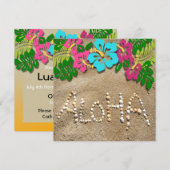 Invitation du parti Hawaiian Luau (Devant / Derrière)