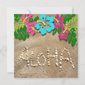 Invitation du parti Hawaiian Luau (Devant)