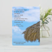 Invitation du parti Hawaiian Tiki Hut (Debout devant)