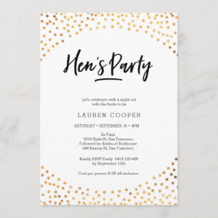 Invitation du parti Hen  Taches d'or