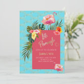 Invitation du parti Hibiscus tropical (Debout devant)