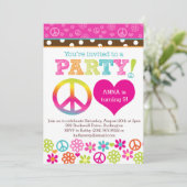 Invitation du parti Hippie Peace and Love (Debout devant)