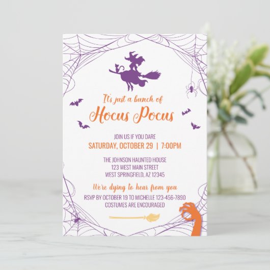 Invitation du parti Hocus Pocus (Debout devant)