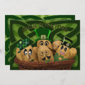 INVITATION DU PARTI IRLANDAIS - POMMES DE TERRE IR (Devant / Derrière)