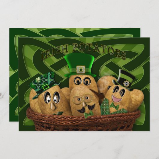 INVITATION DU PARTI IRLANDAIS - POMMES DE TERRE IR (Devant / Derrière)