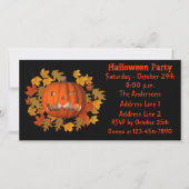Invitation du parti Jack-o'-lantern Halloween (Devant)