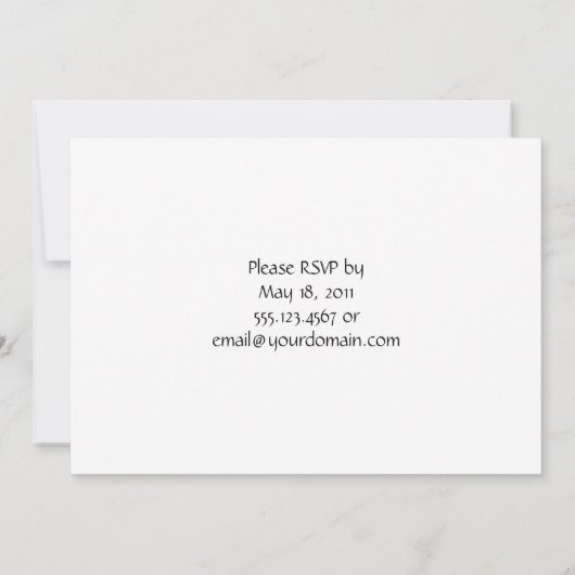 Invitation du parti jaune et rose (Dos)