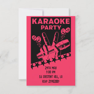 Invitation du parti Karaoke