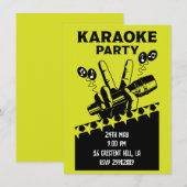 Invitation du parti Karaoke (Devant / Derrière)
