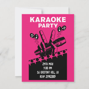 Invitation du parti Karaoke
