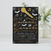 Invitation du parti Karaoke Halloween (Debout devant)