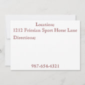 Invitation du Parti Kuering (Dos)