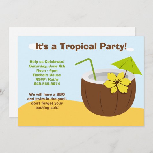 Invitation du parti Luau (Devant / Derrière)