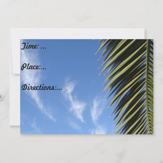 Invitation du parti Luau (Dos)