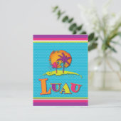 Invitation du parti Luau ::4.25 cm x 5.5 cm (Debout devant)