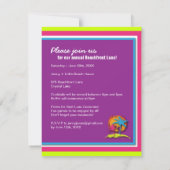 Invitation du parti Luau ::4.25 cm x 5.5 cm (Dos)