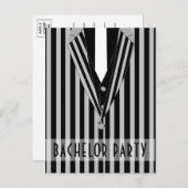 Invitation du parti mafia Suit Bachelor Party (Devant / Derrière)