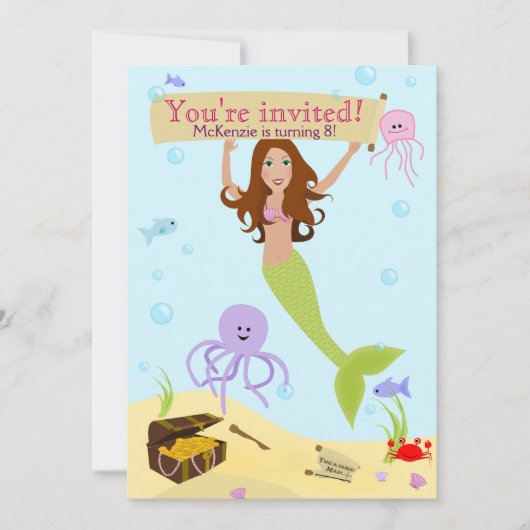 Invitation du parti Mermaid (Devant)