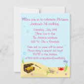 Invitation du parti Mermaid (Dos)