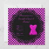 INVITATION DU PARTI MODERNE APINK POLKA DOT BACHEL (Dos)