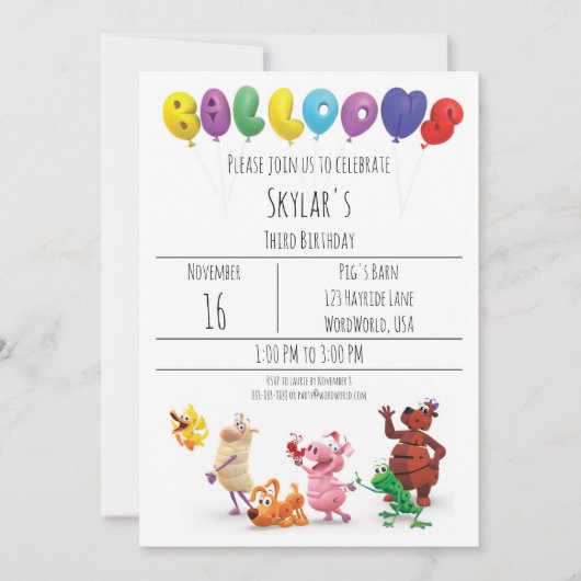 Invitation du Parti mondial (Devant)