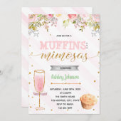 Invitation du parti Muffins et Mimosas (Devant / Derrière)