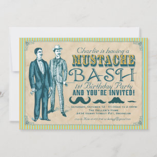 Invitation du parti Mustache Bash